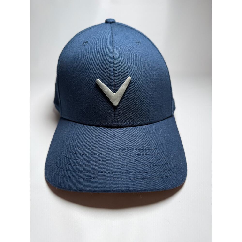 Callaway Golf Hat - Metallic Logo | Navy Blue Adjustable Snap / Structured Bill